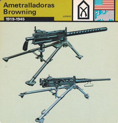 FICHA ARMAS: AMETRALLADORAS BROWNING. 1919-1945