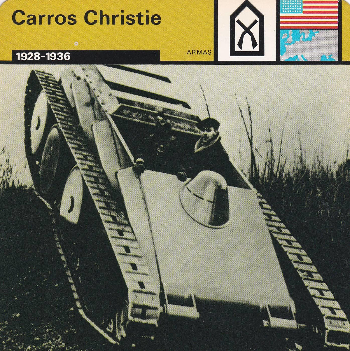 FICHA ARMAS: CARROS CHRISTIE. 1928-1936