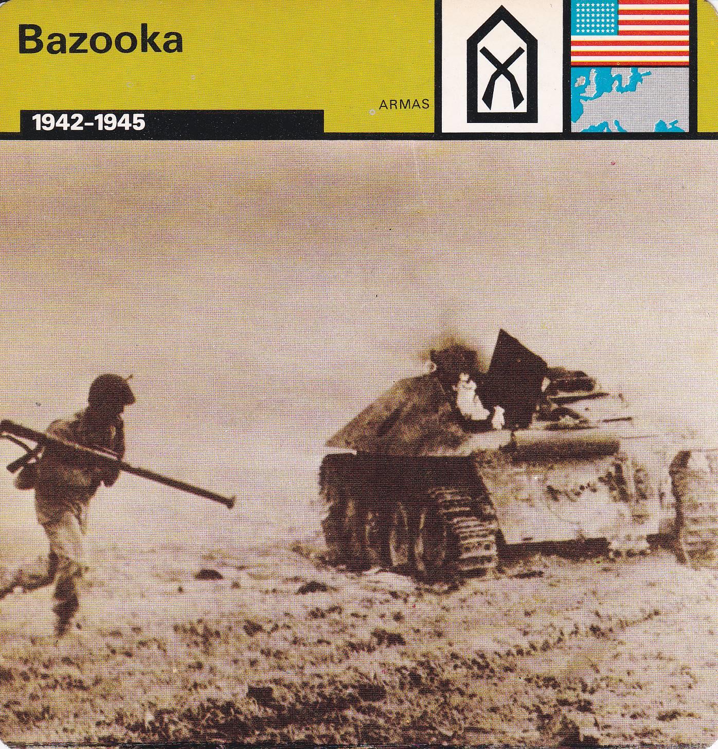 FICHA ARMAS: BAZOOKA. 1942-1945