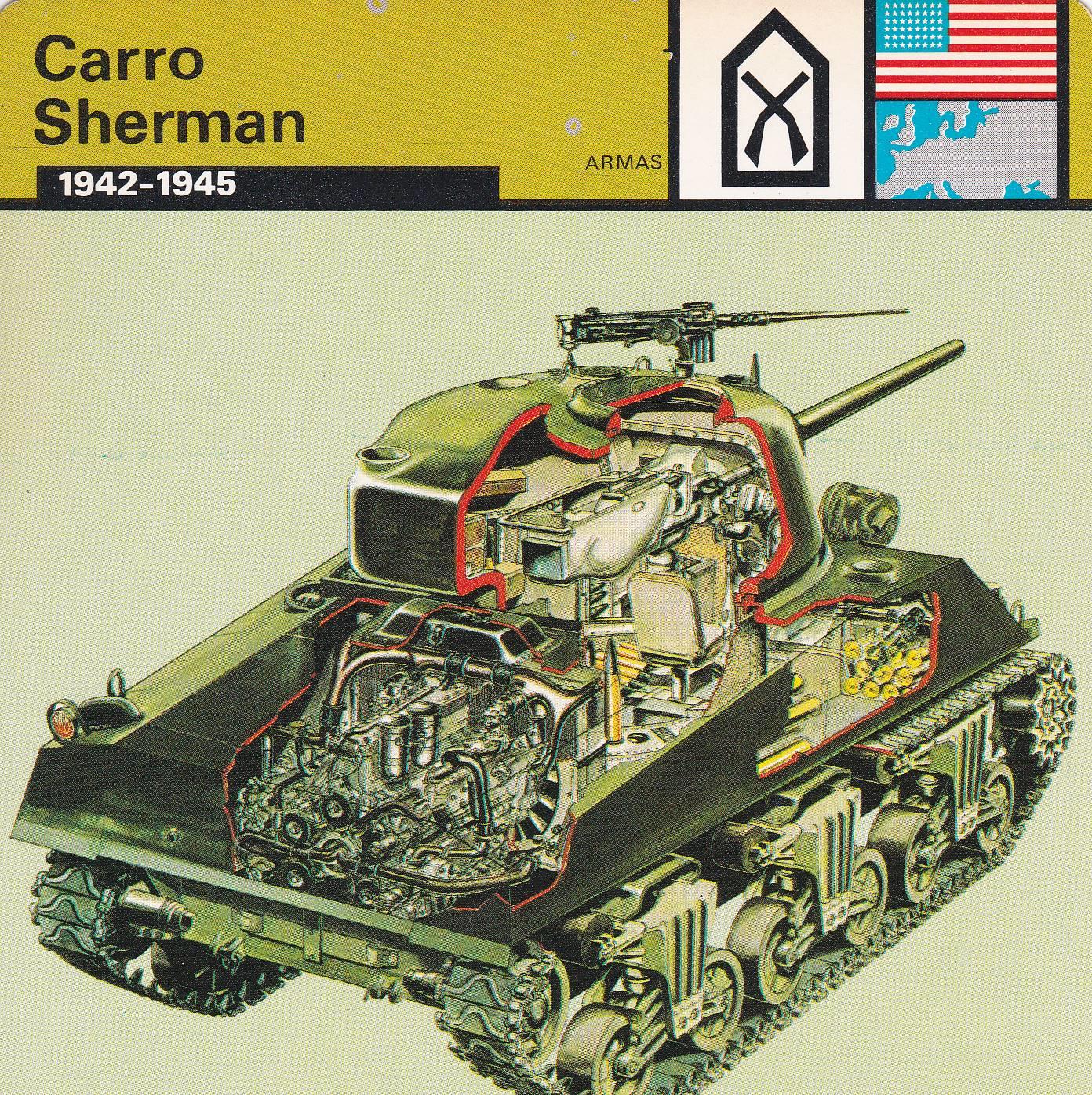 FICHA ARMAS: CARRO SHERMAN. 1942-1945