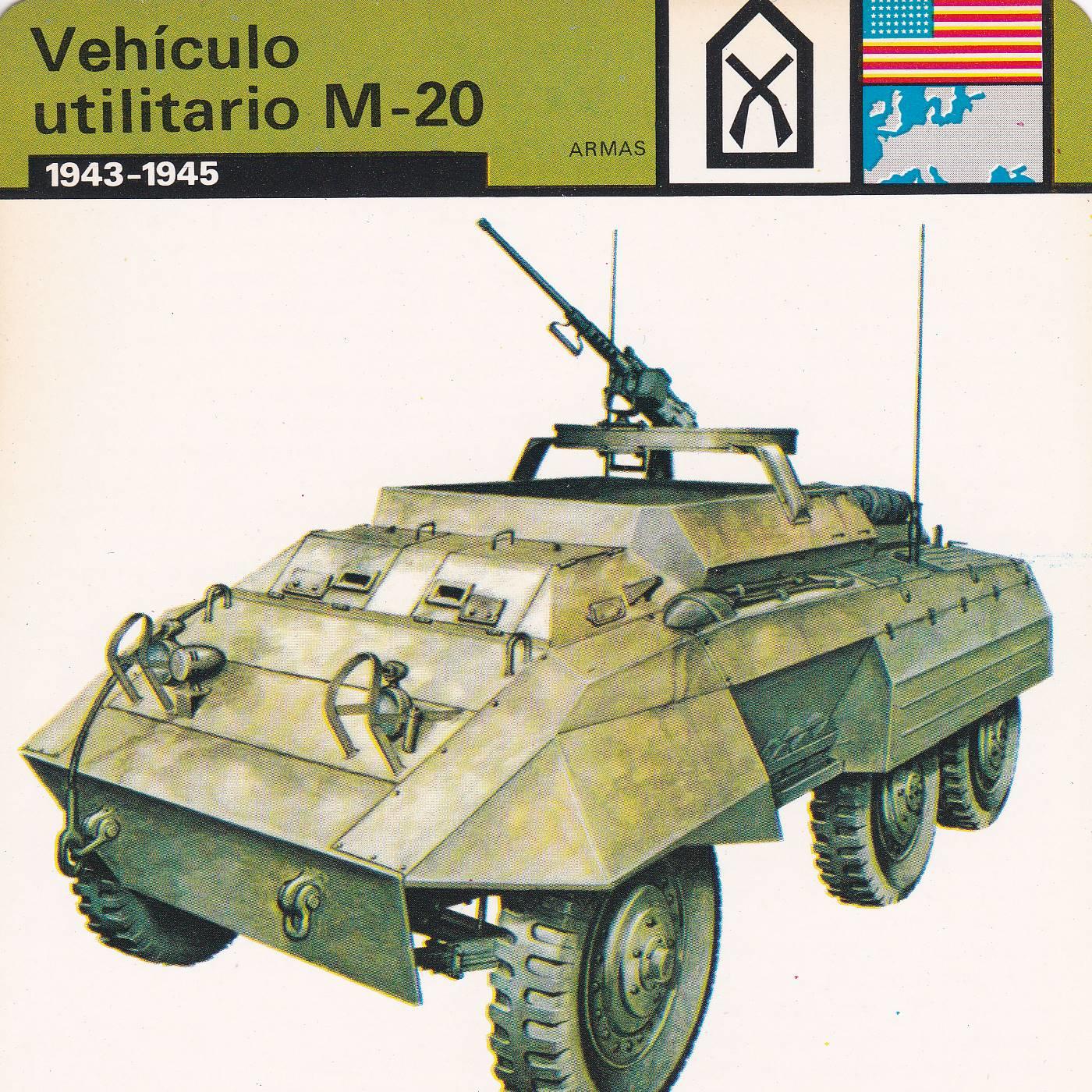 FICHA ARMAS: VEHICULO UTILITARIO M-20. 1943-1945