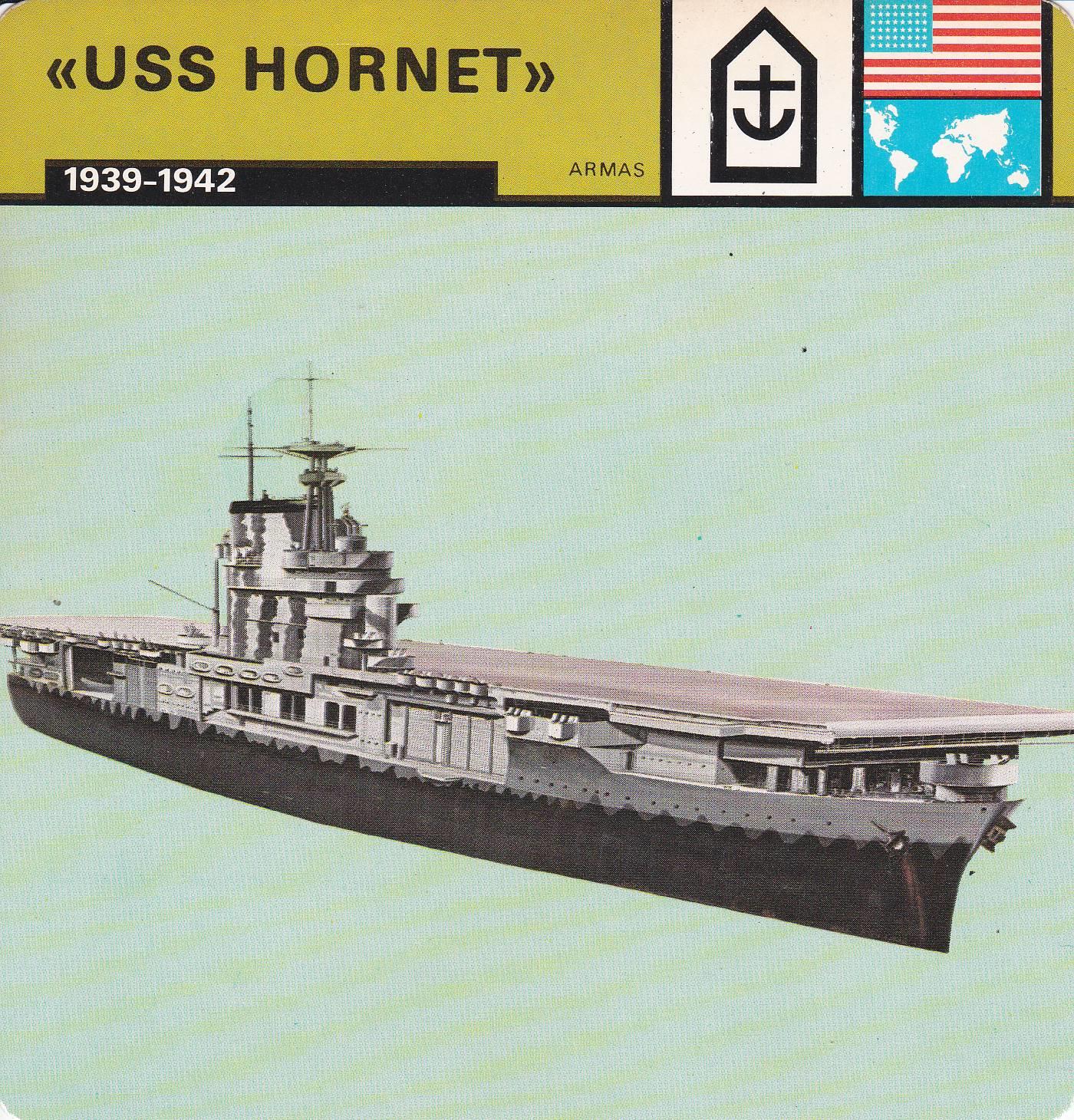 FICHA ARMAS: USS HORNET. 1939-1942