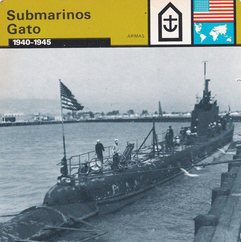 FICHA ARMAS: SUBMARINOS GATO. 1940-1945