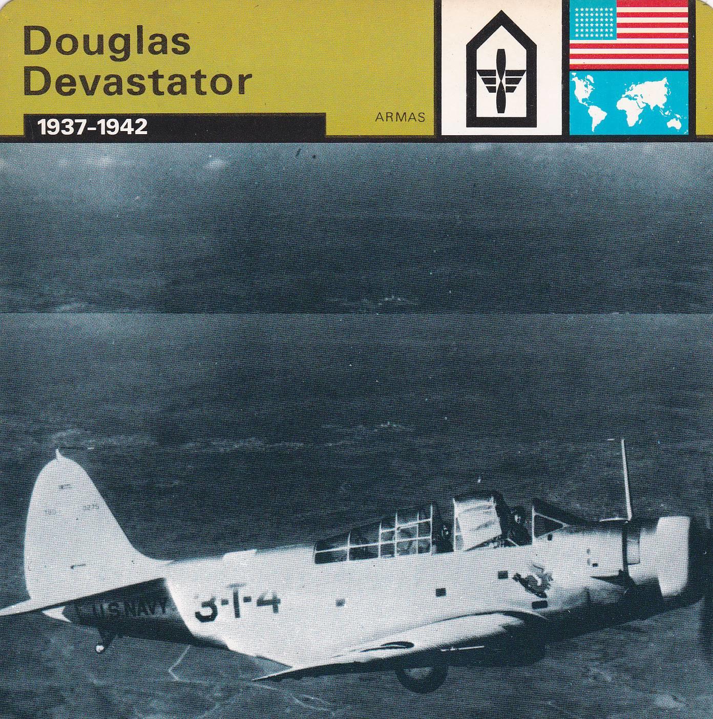 FICHA ARMAS: DOUGLAS DEVASTATOR. 1937-1942