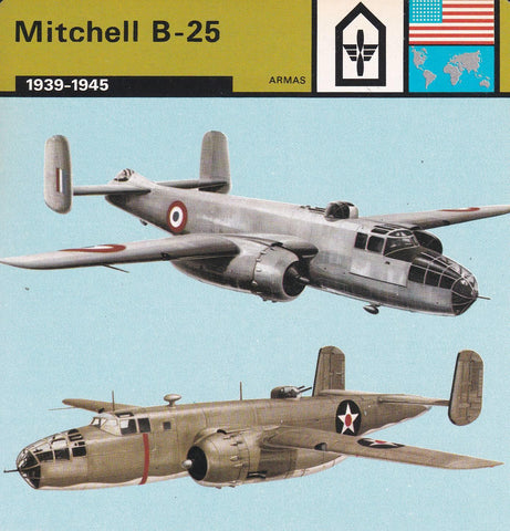 FICHA ARMAS: MITCHELL B-25. 1939-1945