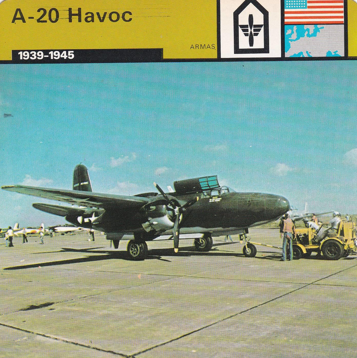 FICHA ARMAS: A-20 HAVOC. 1939-1945