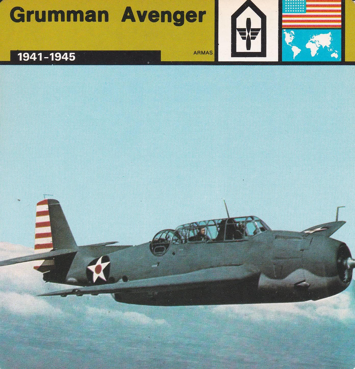 FICHA ARMAS: GRUMMAN AVENGER. 1941-1945