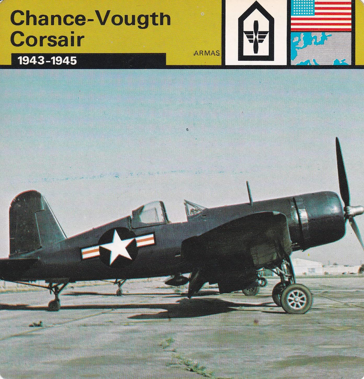 FICHA ARMAS: CHANCE-VOUGTH CORSAIR. 1943-1945