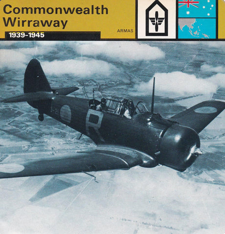 FICHA ARMAS: COMMONWEALTH WIRRAWAY. 1939-1945