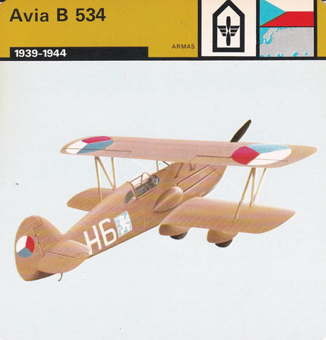 FICHA ARMAS: AVIA B 534. 1939-1944