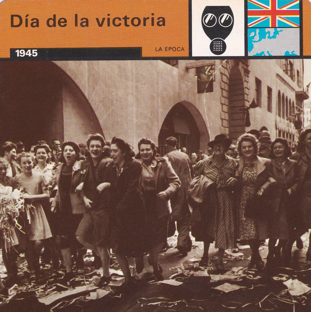 FICHA LA EPOCA: DIA DE LA VICTORIA. 1945