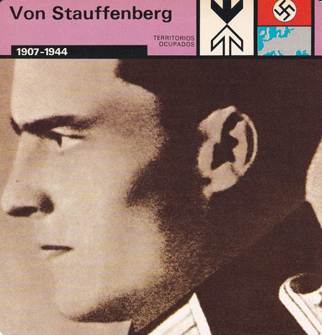 FICHA TERRITORIOS OCUPADOS: VON STAUFFENBERG. 1907-1944