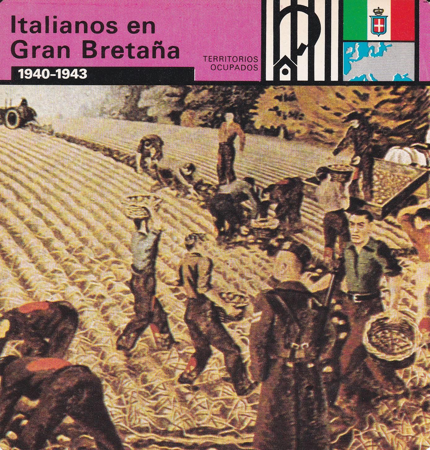 FICHA TERRITORIOS OCUPADOS: ITALIANOS EN GRAN BRETAÑA. 1940-1943