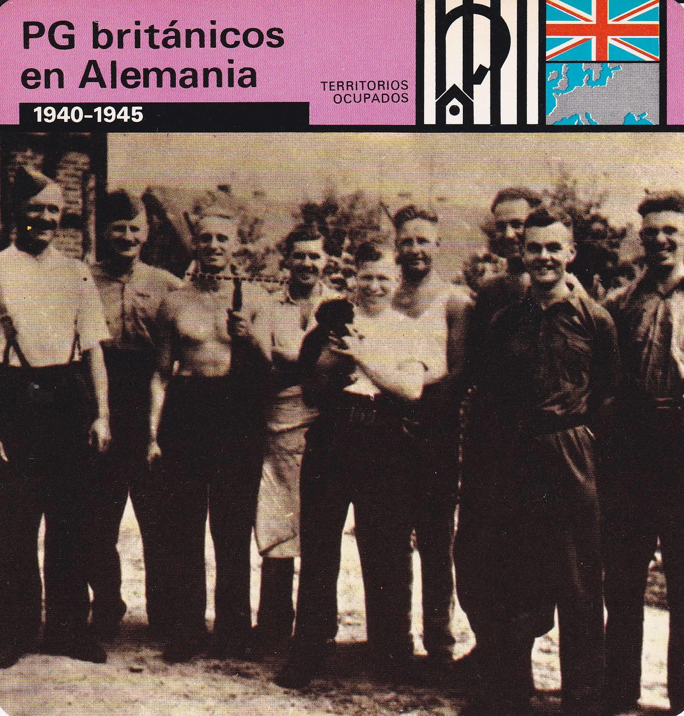 FICHA TERRITORIOS OCUPADOS: PG BRITANICOS EN ALEMANIA. 1940-1945