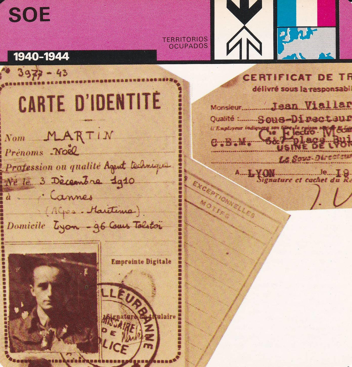 FICHA TERRITORIOS OCUPADOS: SOE. 1940-1944