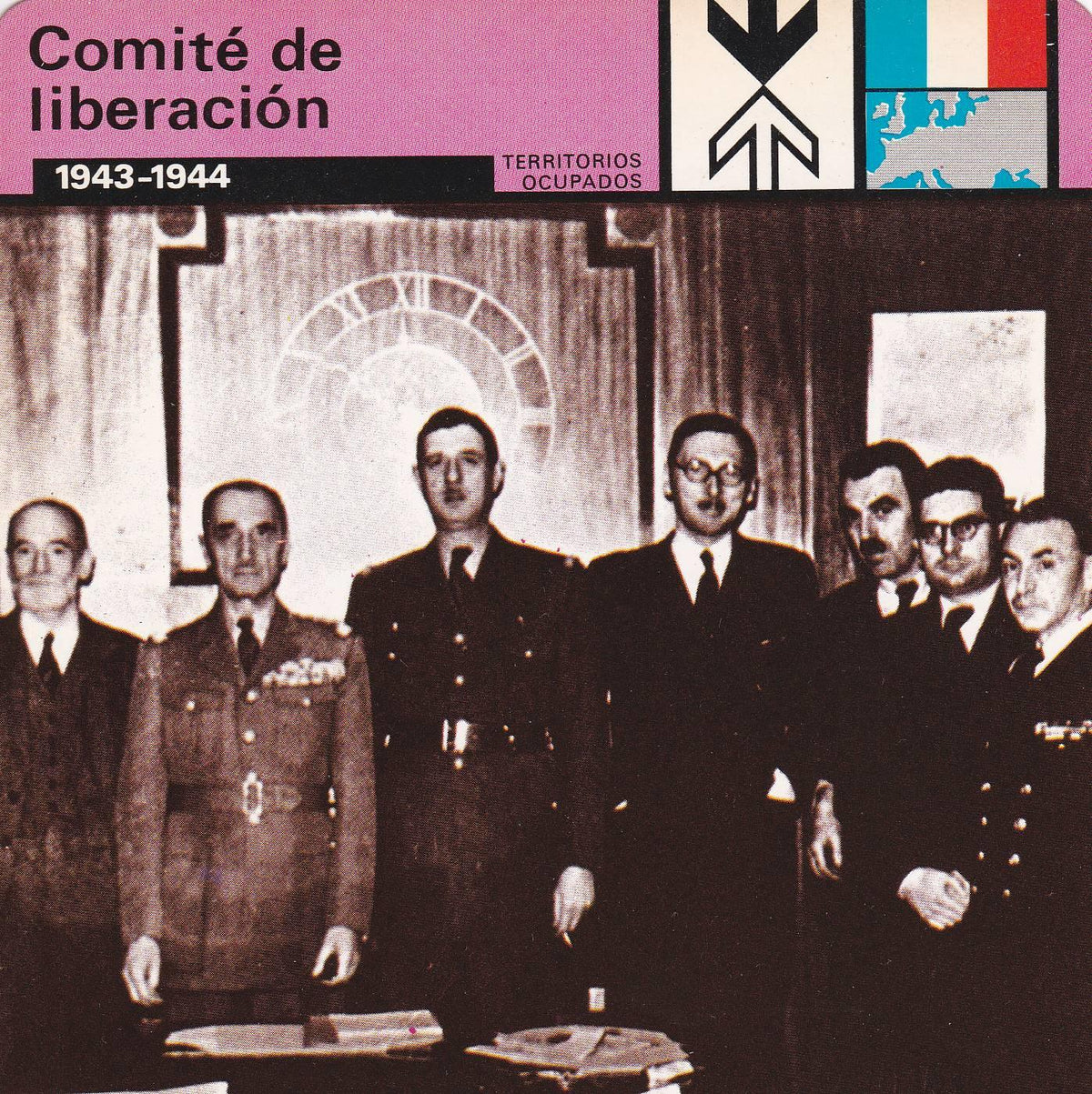 FICHA TERRITORIOS OCUPADOS: COMITE DE LIBERACION. 1943-1944