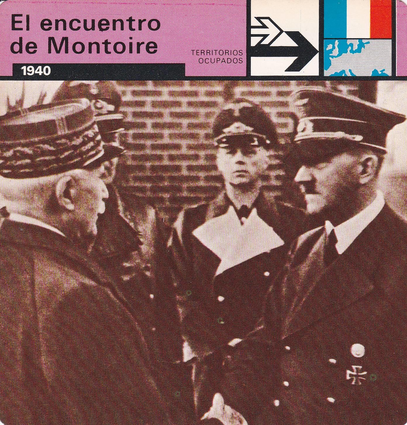 FICHA TERRITORIOS OCUPADOS: EL ENCUENTRO DE MONTOIRE. 1940