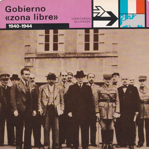 FICHA TERRITORIOS OCUPADOS: GOBIERNO ZONA LIBRE. 1940-1944