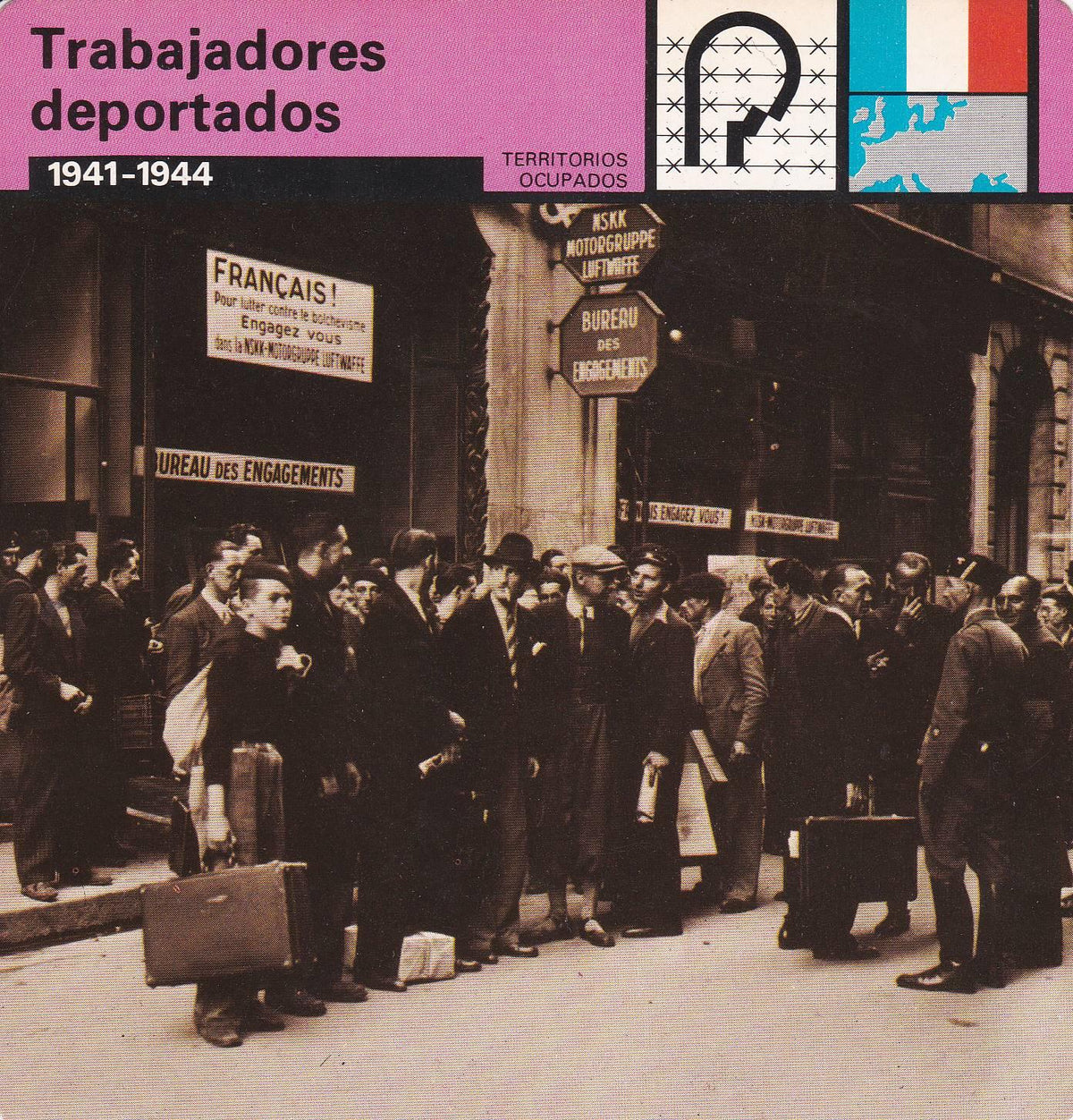FICHA TERRITORIOS OCUPADOS: TRABAJADORES DEPORTADOS. 1941-1944