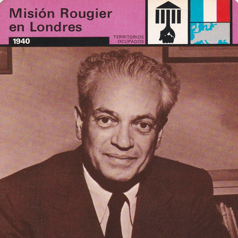 FICHA TERRITORIOS OCUPADOS: MISION ROUGIER EN LONDRES. 1940