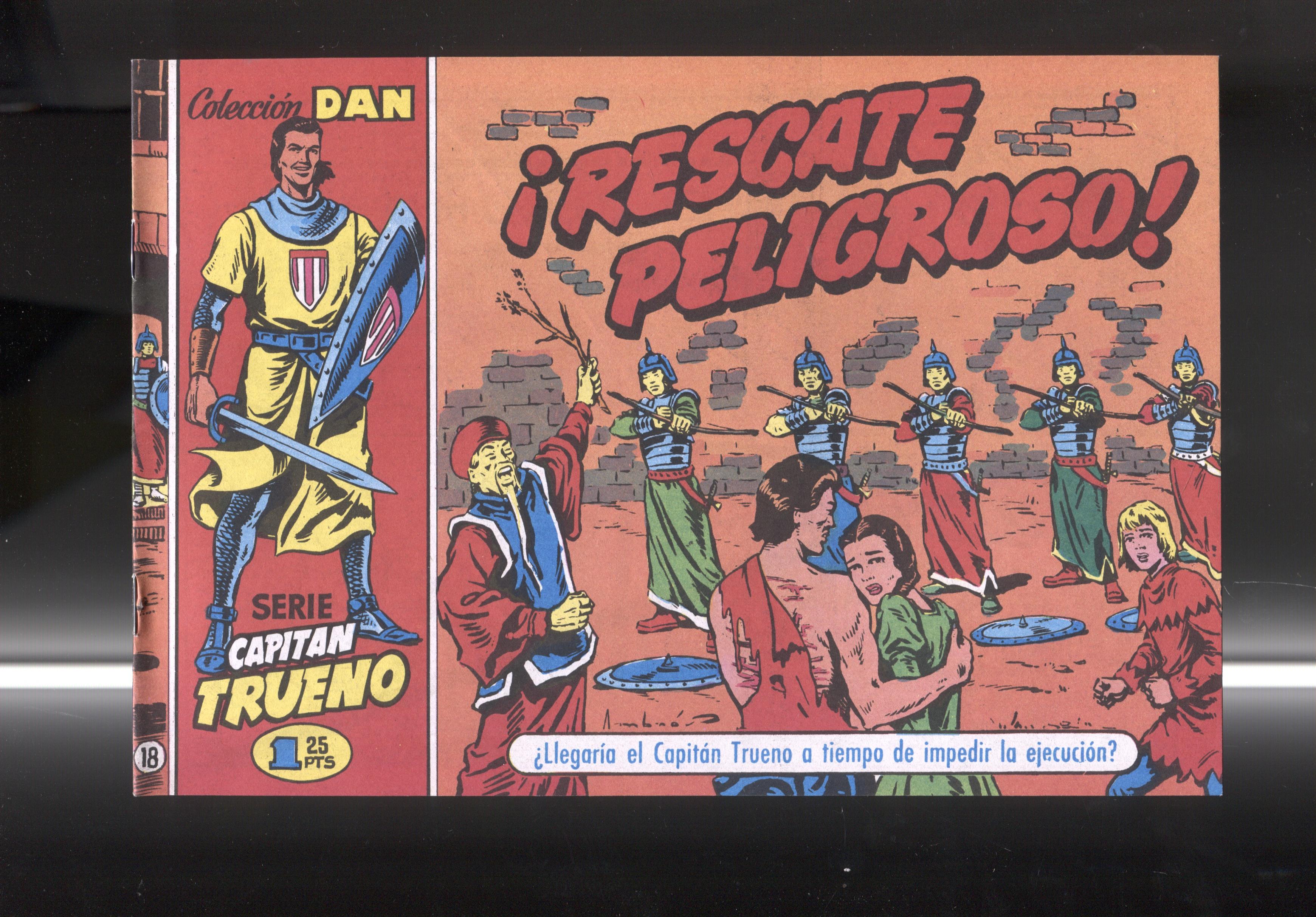 El Periodico: El Capitan Trueno facsimil numero 18: Rescate peligroso