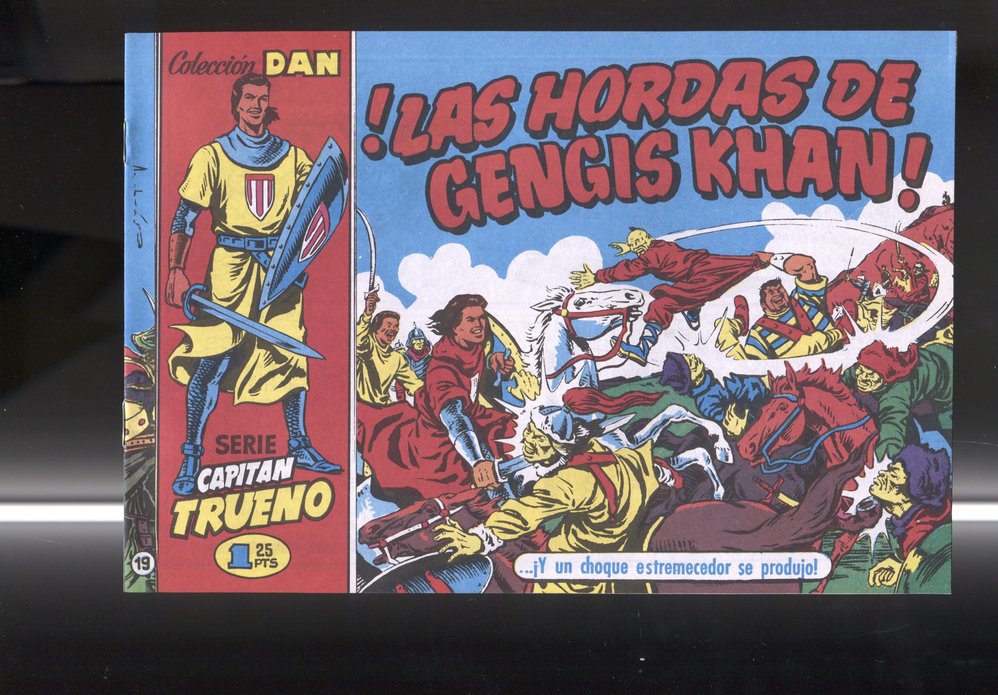 El Periodico: El Capitan Trueno facsimil numero 19: Los horrores de Gengis Khan