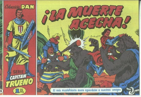 El Periodico: El Capitan Trueno facsimil numero 23: La muerte acecha