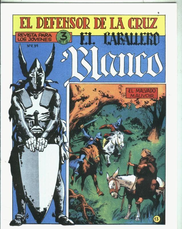 Facsimil: El Caballero Blanco numero 13: El malvado Mauvoir