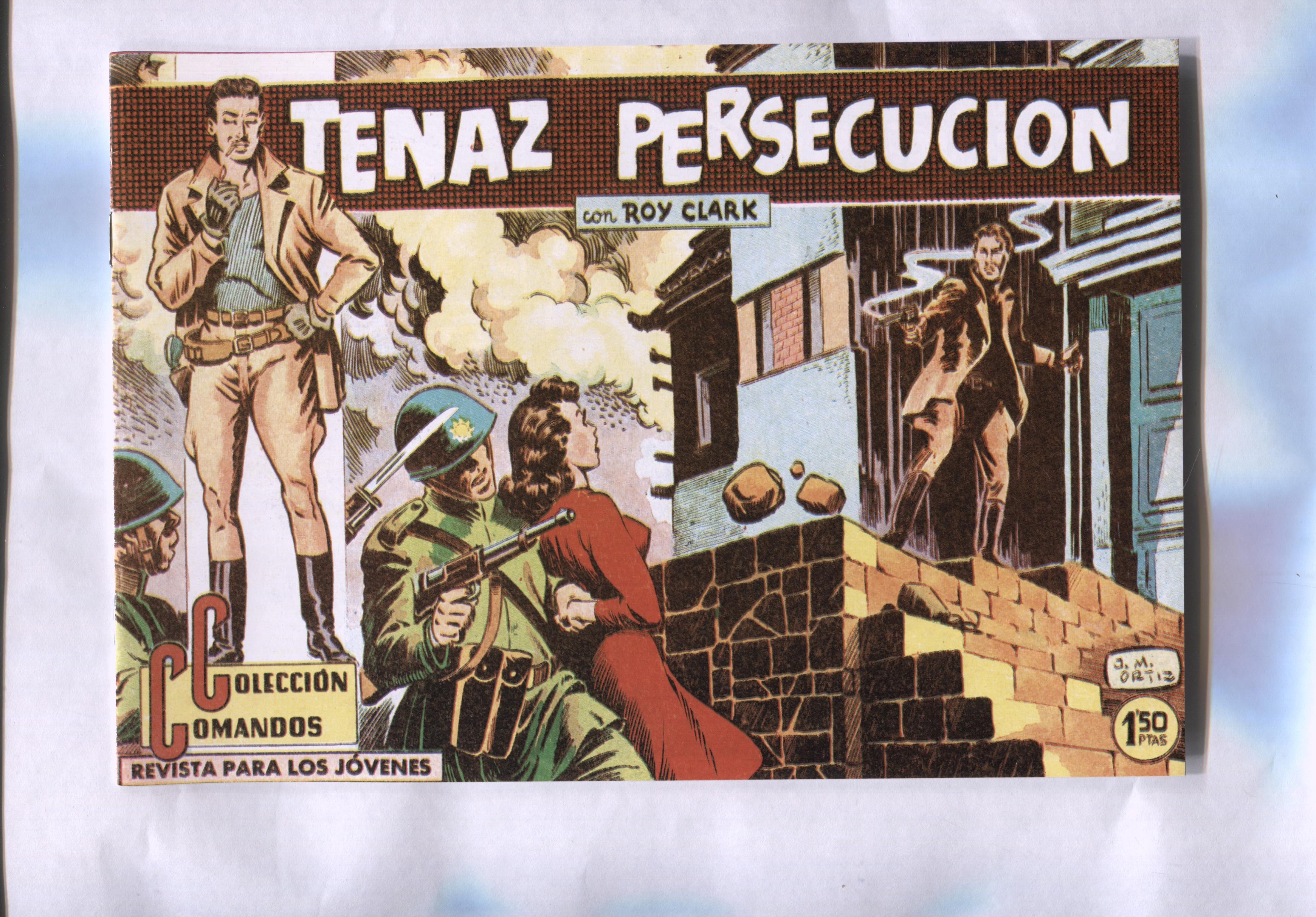 Facsimil: Coleccion Comandos: Roy Clark numero 76: Tenaz persecucion