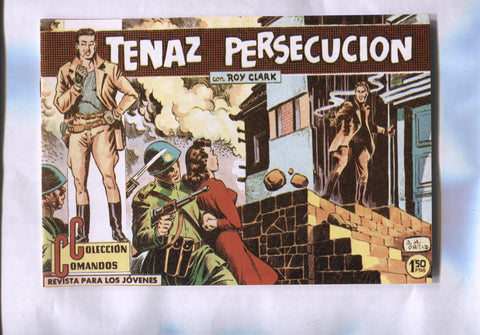 Facsimil: Coleccion Comandos: Roy Clark numero 76: Tenaz persecucion