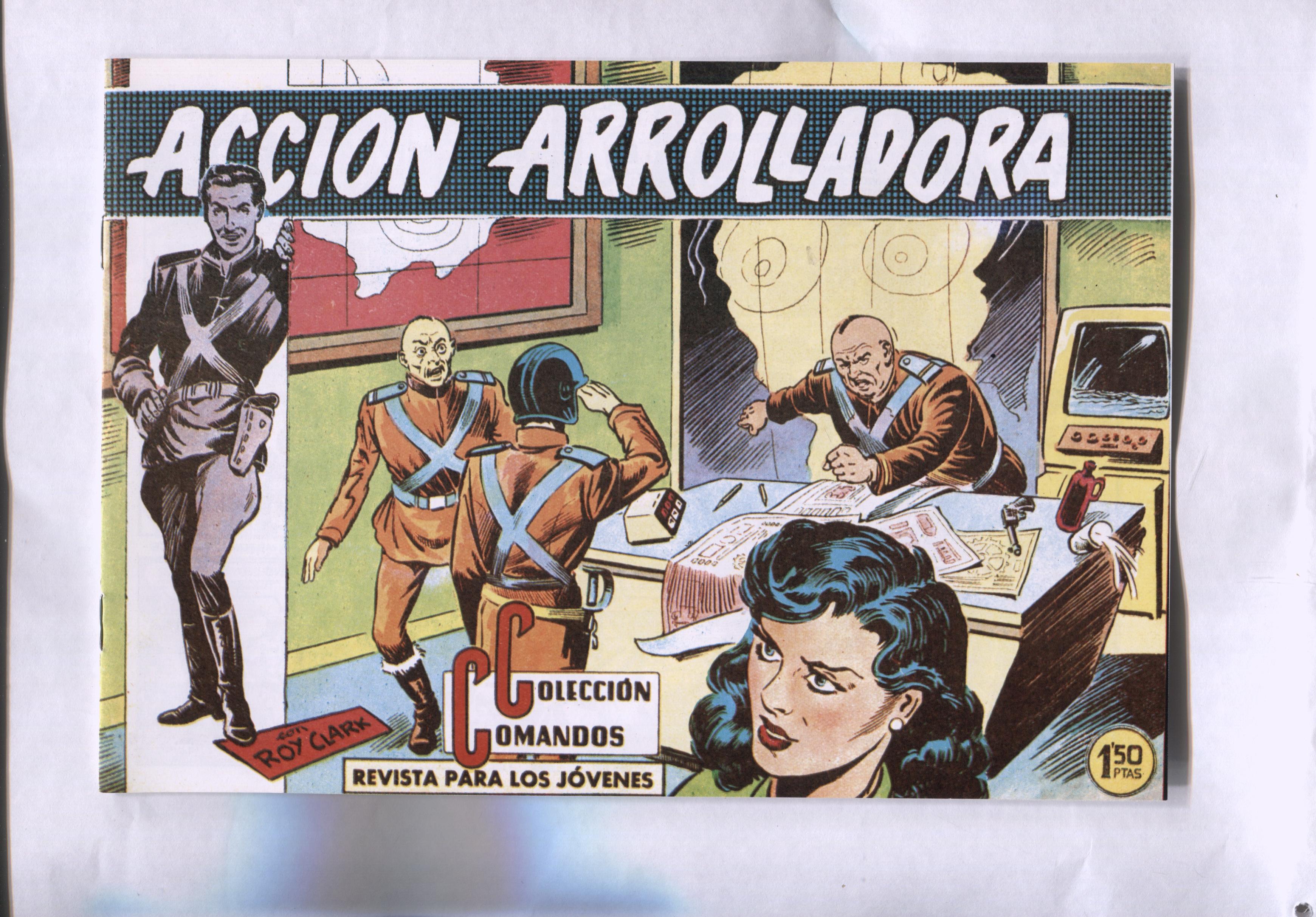 Facsimil: Coleccion Comandos: Roy Clark numero 82: Accion arrolladora