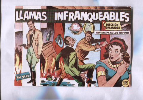 Facsimil: Coleccion Comandos: Roy Clark numero 93: Llamas infranqueables