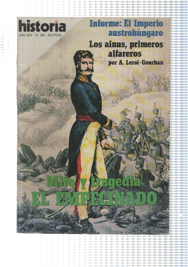 revista Historia 16: año XVI num 185 (sep. 1991). Mito y tragedia el empecinado - Informe: El Imperio austrohungaro, Los ainus