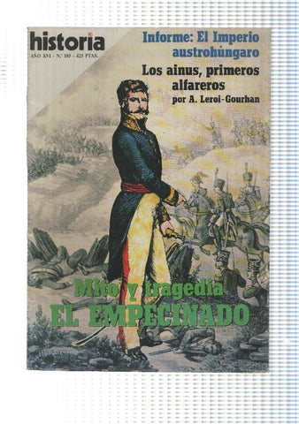 revista Historia 16: año XVI num 185 (sep. 1991). Mito y tragedia el empecinado - Informe: El Imperio austrohungaro, Los ainus
