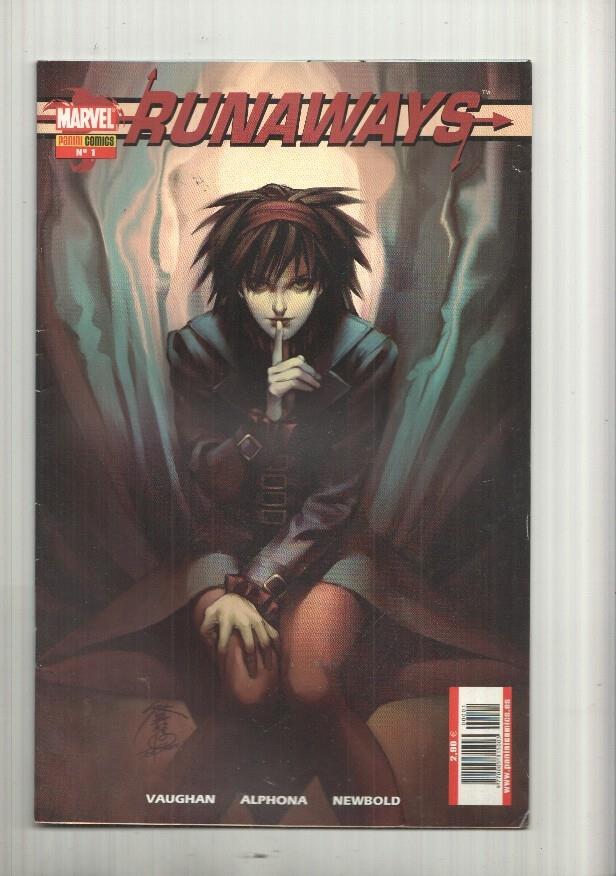 Panini: Runaways num. 01 año 1 - Orgullo y alegria parte 1 y 2. Vaughan Alphona