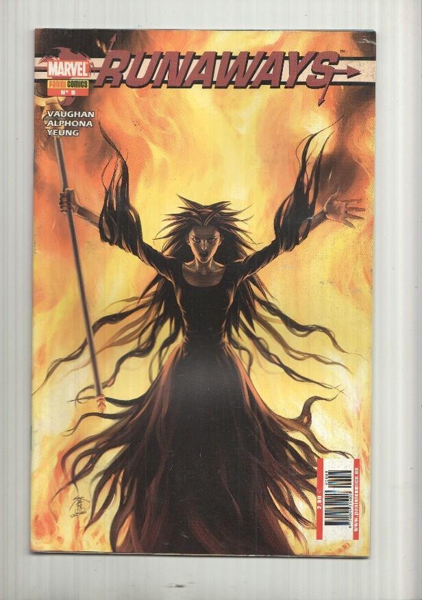 Panini: Runaways num. 08 año 1 - Los buenos mueren jovenes parte 3 y 4. Vaughan, Alphona
