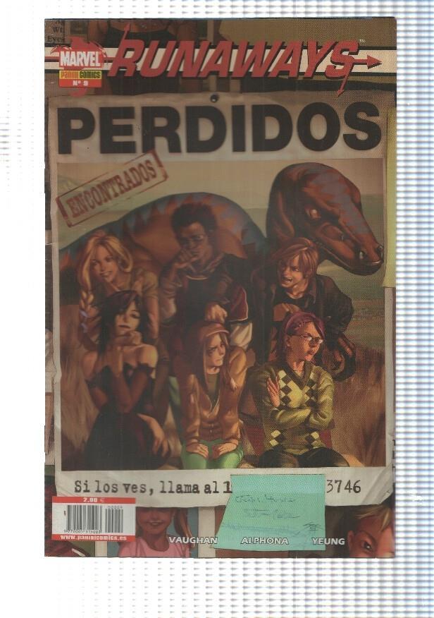 Panini: Runaways num. 09 año 1 - Los buenos mueren jovenes conclusion. Vaughan, Alphona