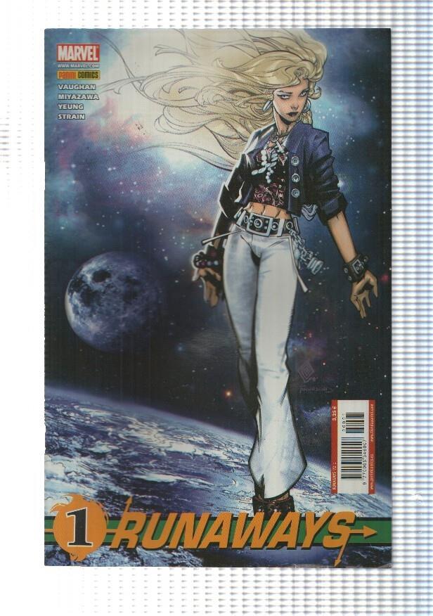 Panini: Runaways v2 num 01 año 1 - Cruce estelar parte 1 y 2. Vaughan, Miyazawa