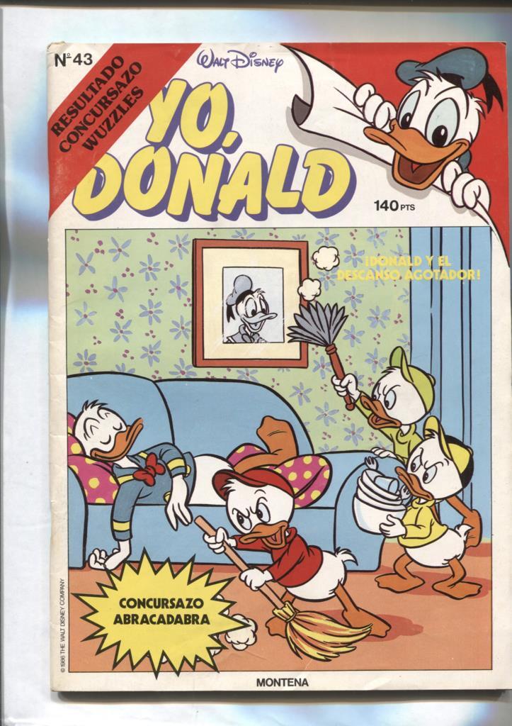 Montena: Yo, Donald numero 43: poster central de Bonachon (de blancanieve y los 7 enanitos)