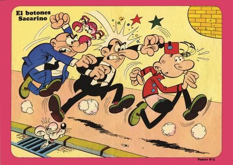 Poster DIN 4 numero 0058: El botones Sacarino (Ibañez),  serie Bruguera