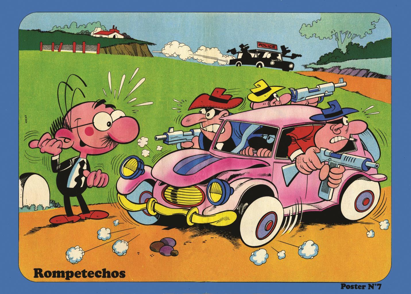 Poster DIN 4 numero 0062: Rompetechos (Ibañez),  serie Bruguera
