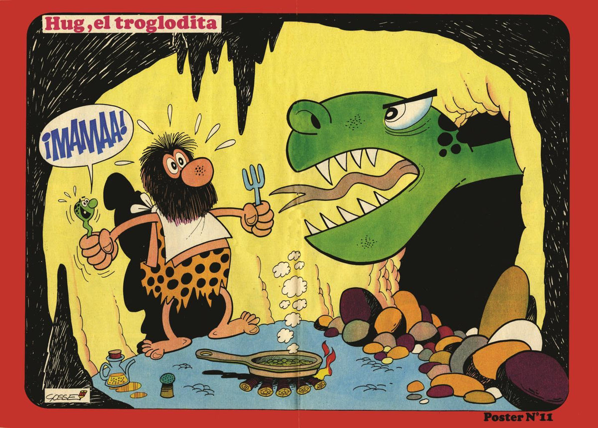 Poster DIN 4 numero 0067: Hug, el troglodita (Gosset),  serie Bruguera