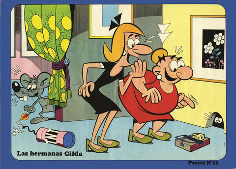 Poster DIN 4 numero 0068: Las hermanas Gilda (Vazquez),  serie Bruguera
