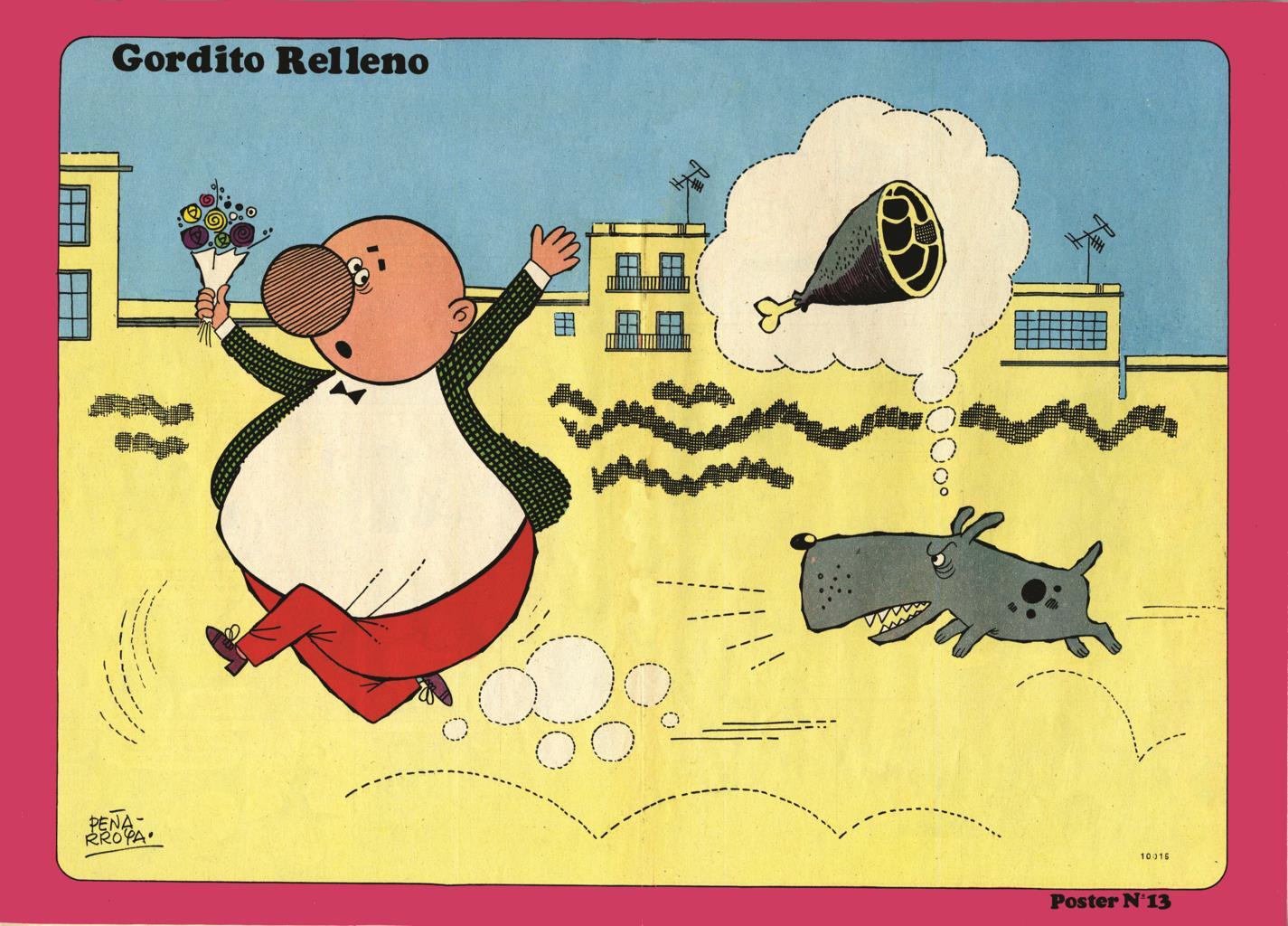Poster DIN 4 numero 0069: Gordito Relleno (Peñarroja),  serie Bruguera