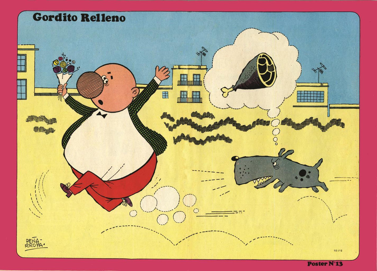 Poster DIN 4 numero 0069: Gordito Relleno (Peñarroja),  serie Bruguera