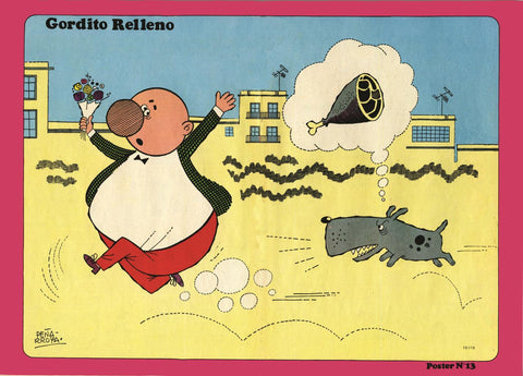 Poster DIN 4 numero 0069: Gordito Relleno (Peñarroja),  serie Bruguera