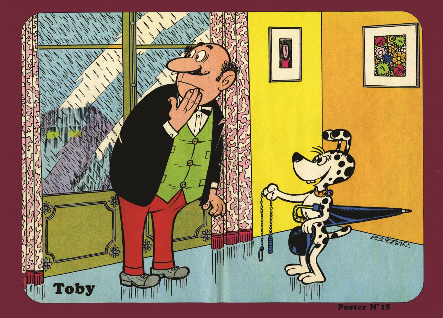 Poster DIN 4 numero 0071: Toby (Peñarroya),  serie Bruguera