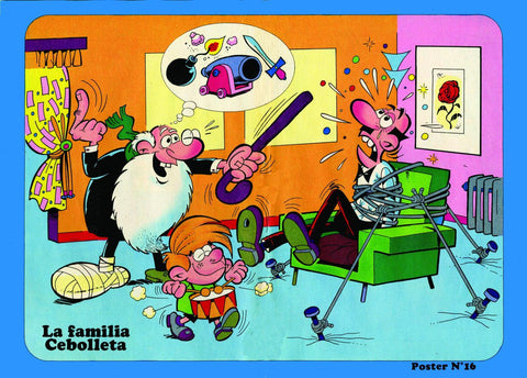 Poster DIN 4 numero 0072: La familia Cebolleta (Vazquez),  serie Bruguera
