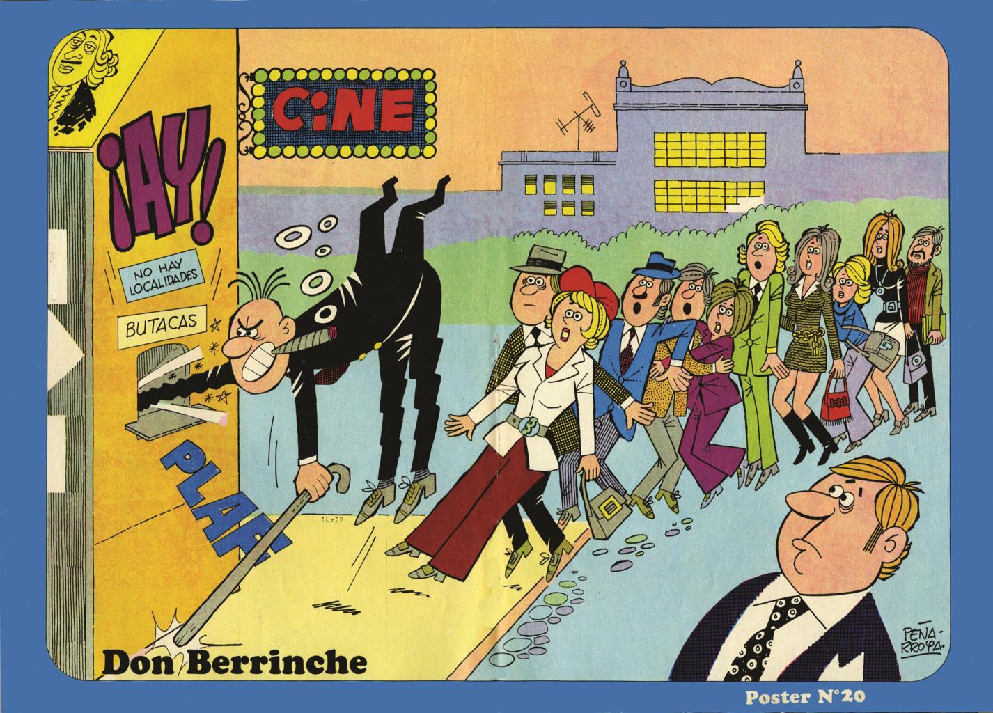 Poster DIN 4 numero 0076: Don Berrinche (Peñarroya),  serie Bruguera