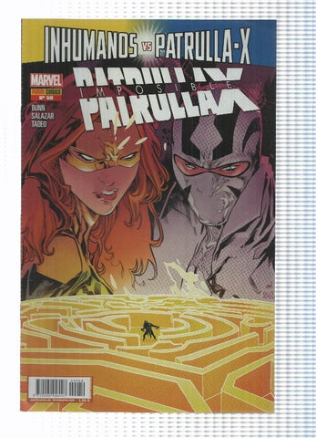 La Imposible Patrulla-X num. 59 año 6. Panini - Inhumanos vs Patrulla-X parte 1